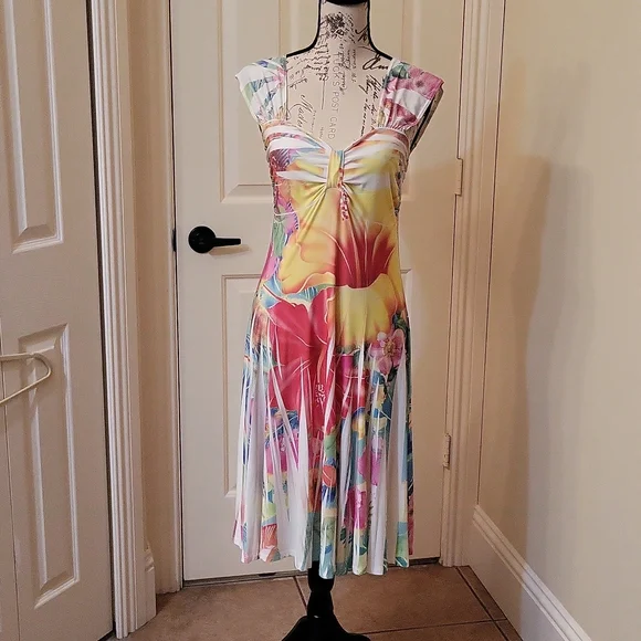 Floral Flowy Flare Dress - Picture 2 of 10